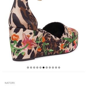 Natori Artsy Chikayo Satin Embroidery Espadrille